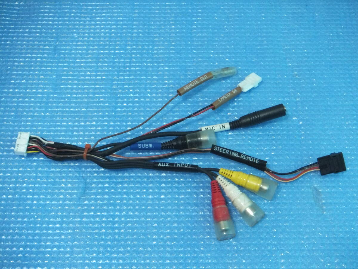 即決 送料200円～ ALPINE アルパイン ナビ EX009V インターフェイス RCA AV リモート マイク 端子 接続 入出力 配線 コード 18ピン