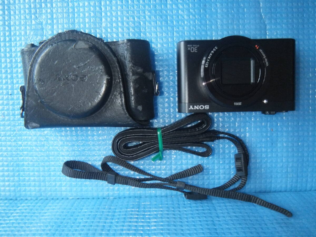送料520円～ 美品 SONY ソニー Cyber-shot DSC-WX500 コンパクトデジタルカメラ デジカメ コンデジ ブラック 純正 ケース付