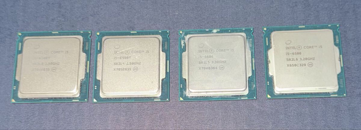 [ジャンク] Intel Core i5 第6世代 4枚セット (6500T/6600/6500) LGA1151