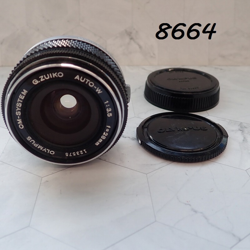 ●MK-8664　OLYMPUS　OM-SYSTEM　G.ZUIKO　AUTO-W　1:3.5　f=28mm　絞り羽根OK　60サイズ　20260331
