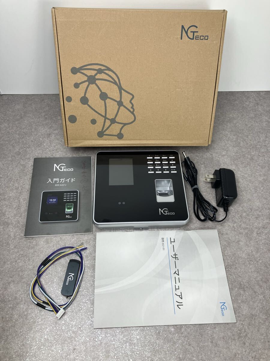 NGCO タイムレコーダー 勤怠管理 顔/指紋認証 USBメモリ付き
