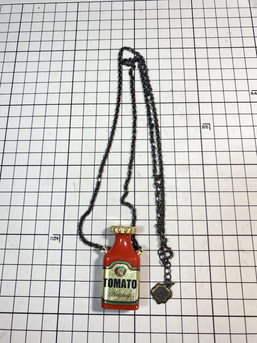 13D12【ジャンク 未検品】Q-pot. キューポット ケチャップボトル ネックレス ネックレス リング イヤリング アクセサリー 