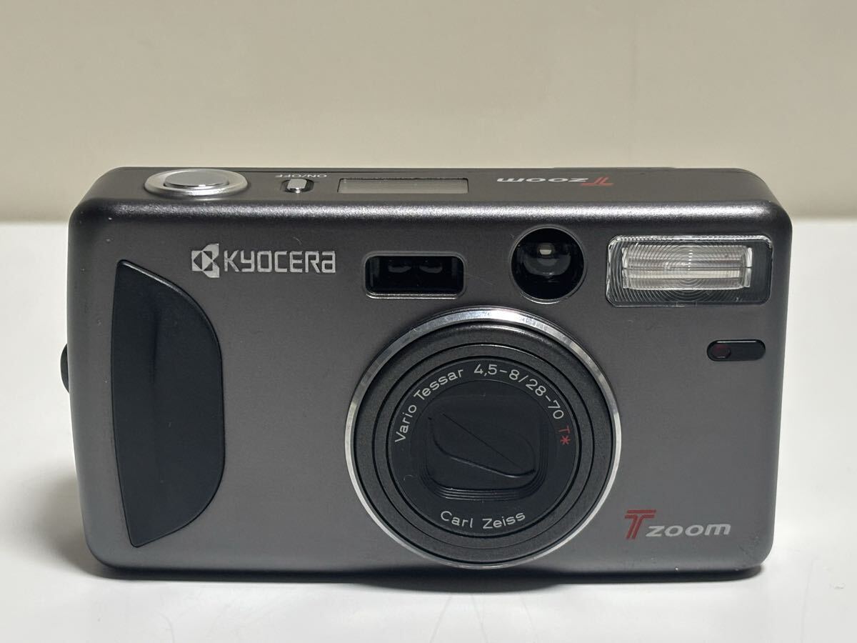 KYOCERA 京セラ T ZOOM Carl Zeiss Vario Tesser 28-70mm F4.5-8 コンパクトフィルムカメラ 2676