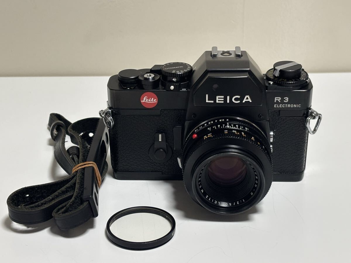 ライカ Leica R3 Electronic SUMMICRON-R 50mm f/2 一眼レフフィルムカメラ レンズ付き 2691