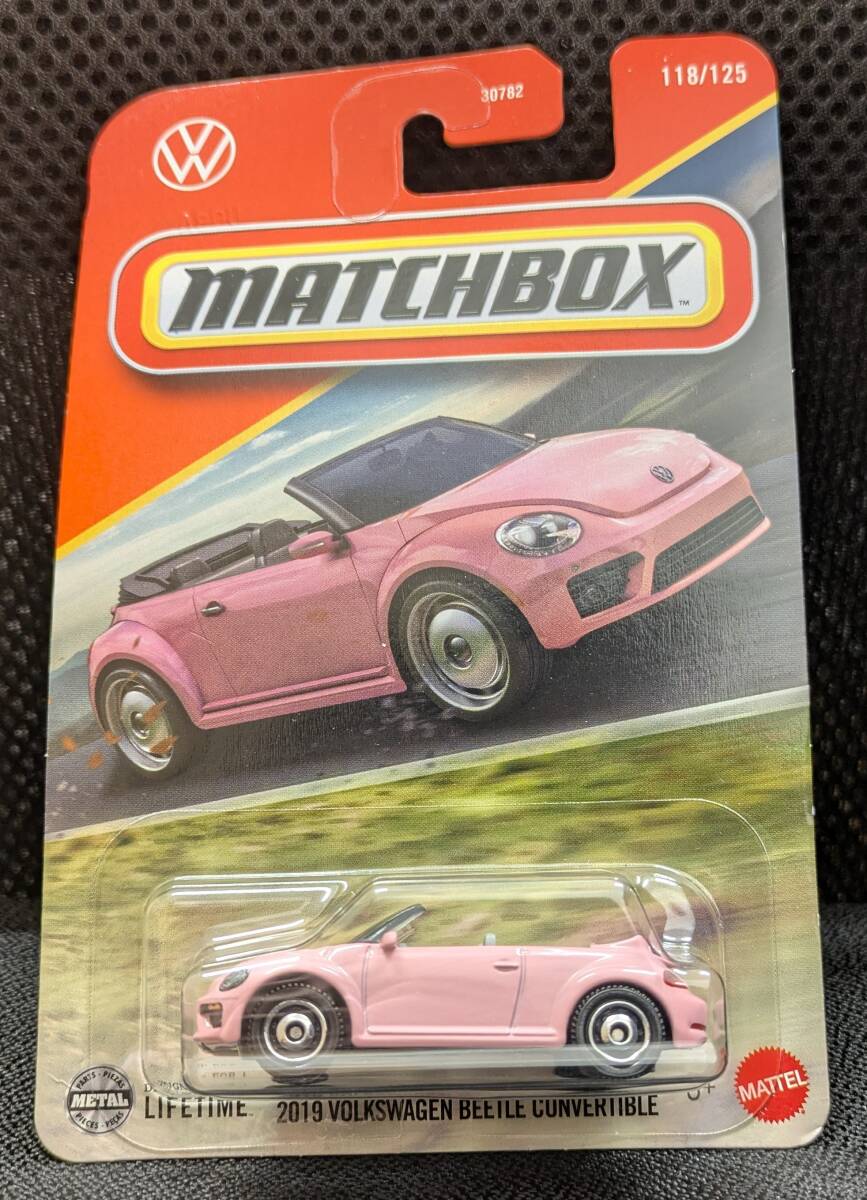 【14689B】1円出品 マッチボックス MATCHBOX フォルクスワーゲン ビートル コンバーチブル 車 ミニカー ミニチュア ピンク 現状品 同梱不可