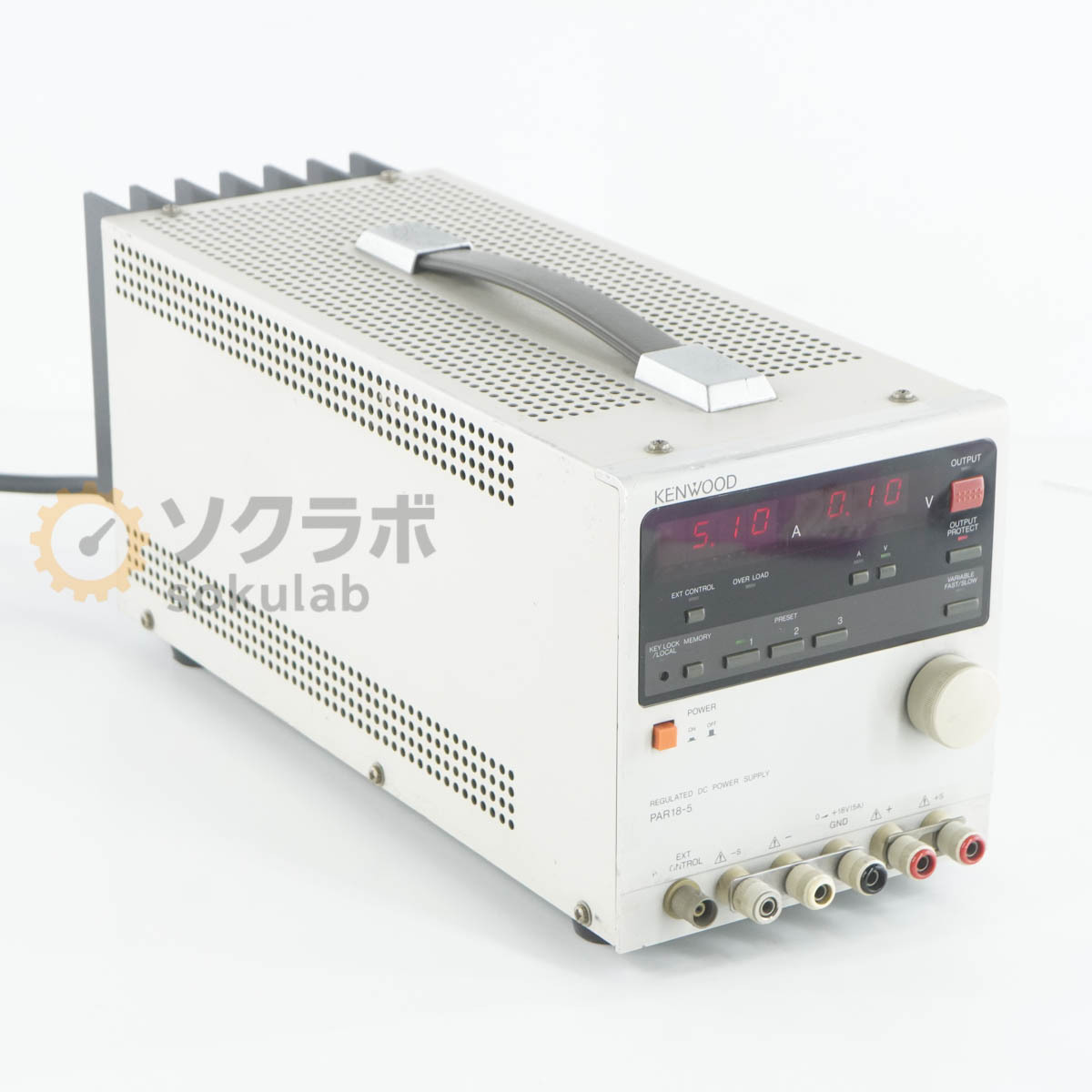 [JB] 保証なし PAR18-5 KENWOOD 0-＋18V 5A ケンウッド REGULATED DC POWER SUPPLY 直流安定化電源 DC電源 直流電源[08055-0149]