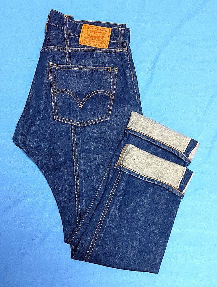 K165/Levi’s × JUNYA WATANABE COMME des GARCONS MANコラボリ－バイスＸジュンヤワタナベＸコムデギャルソン　デニム赤耳濃紺W36・L34