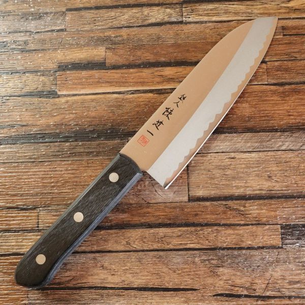 陳建一 三徳包丁 鉄人陳建一 万能包丁 ステンレス 未使用保管品 170mm