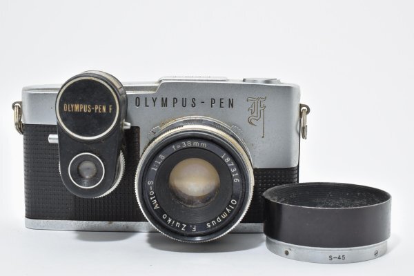 ADS8384★ 現状品 ★ オリンパス OLYMPUS PEN F F.Zuiko Auto-S F1.8 38mm レンジファインダー　露出計付き