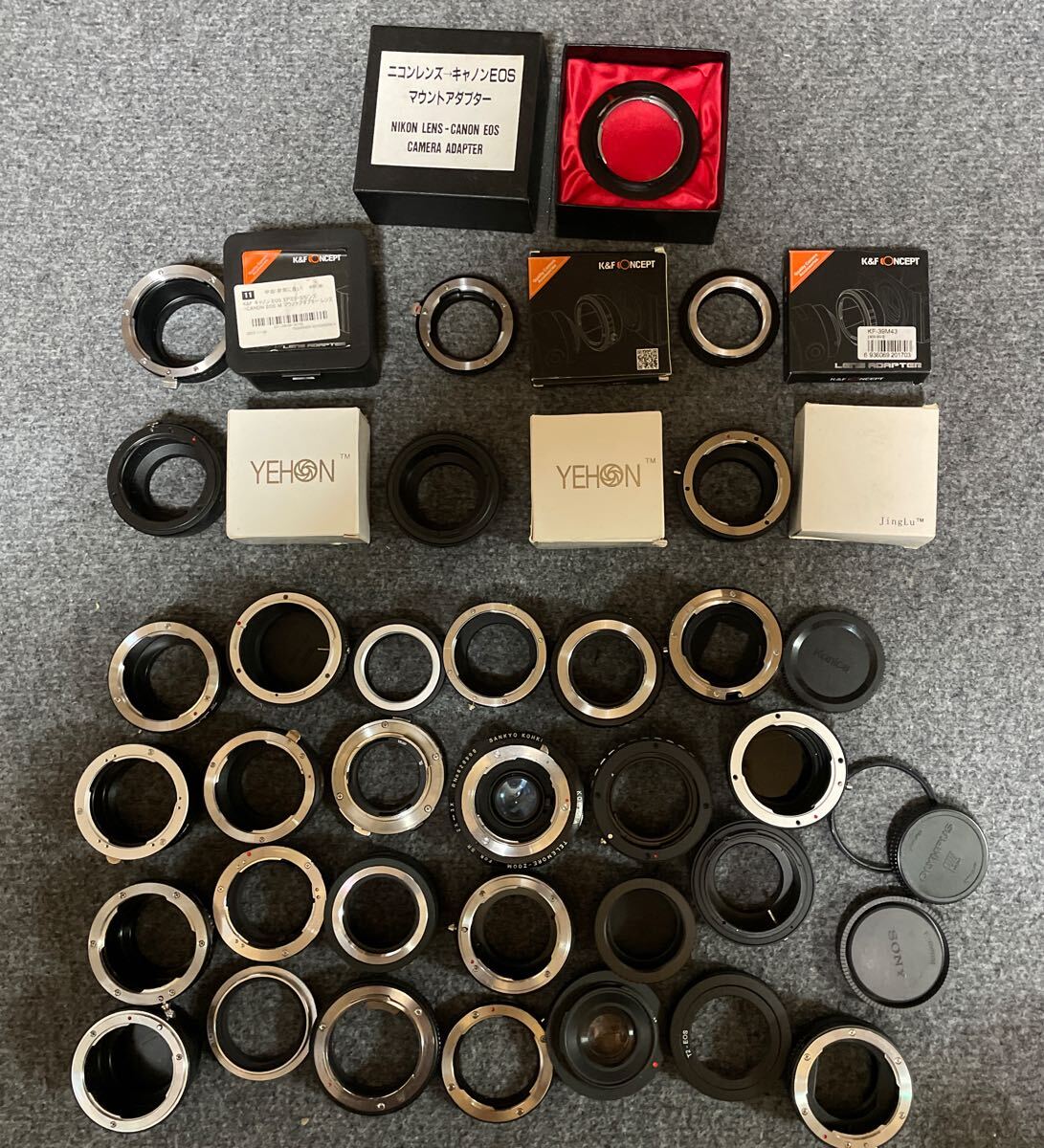 ジャンク レンズ マウントアダプター まとめ いろいろ 大量 032804 
