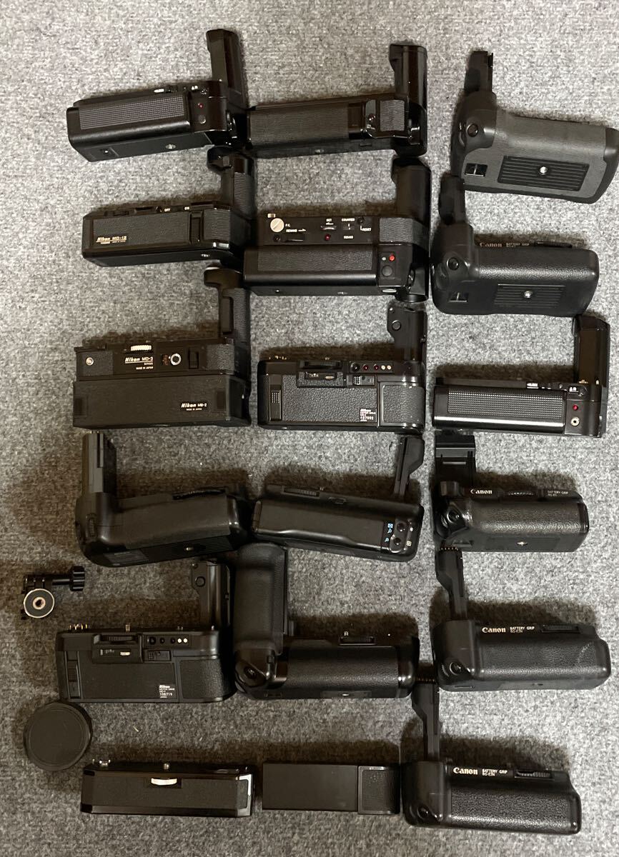 ジャンク カメラ まとめ バッテリーグリップ アクセサリー NIKON CANON 032802