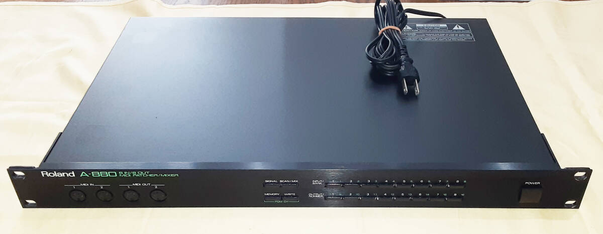 ★ROLAND A-880 8-IN/8-OUT Midi Patcher Mixer★OK!!★MADE in JAPAN★
