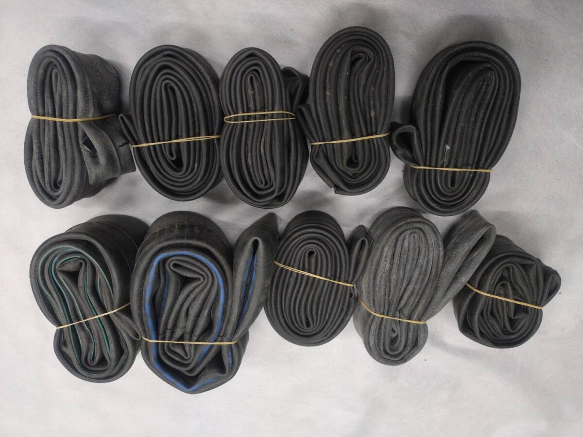 【09】自転車　古チューブ サイズ色々10本 使い道いろいろ