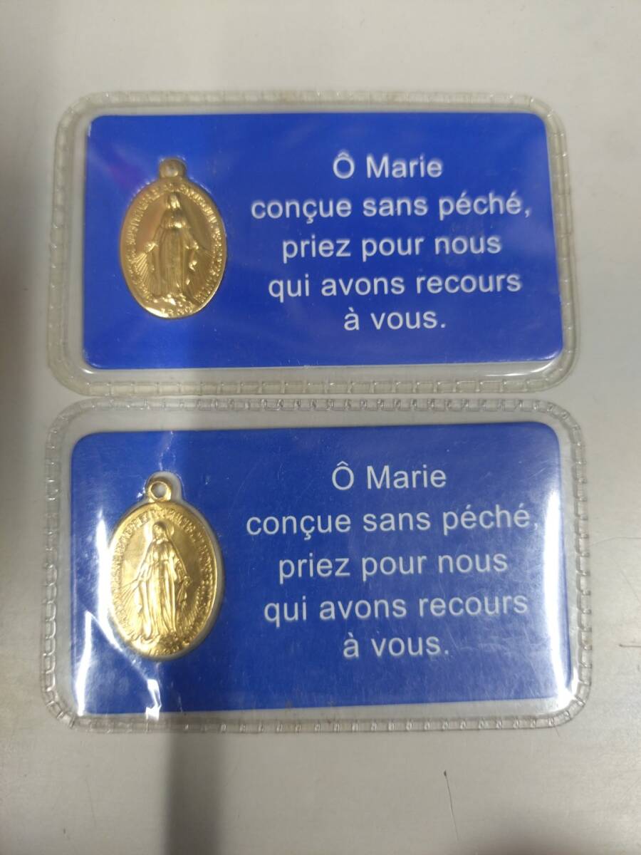 【09】奇跡のメダイユ教会　不思議のメダイ　ゴールドチャーム入りカード　2枚