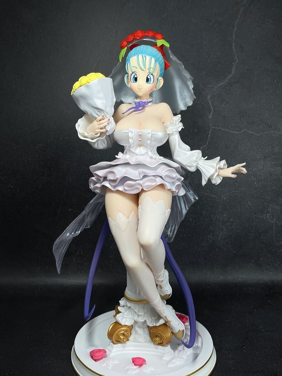ブルマ ドラゴンボール リペイント フィギュア 高：28cm（検 人造人間18号 ランチ ビーデル キャストオフ）ウェディングドレス Dragon Ball