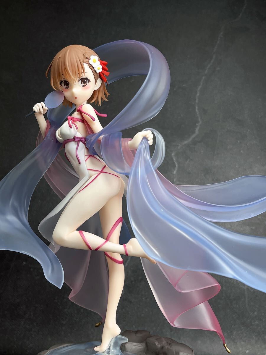 御坂美琴 とある科学の超電磁砲 リペイント フィギュア高：20cm（検 食蜂操祈 涙子 黒子 キャストオフ）Toaru Railgun 透け&チャイナドレス