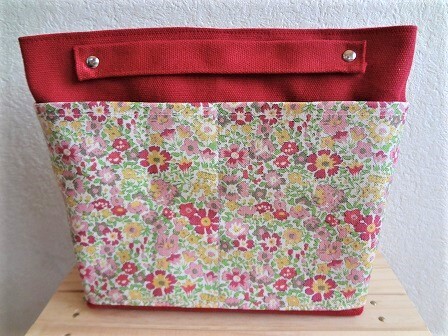 *ハンドメイド*帆布*リバティ*Dora/ピンク*ドラ*バッグインバッグ*