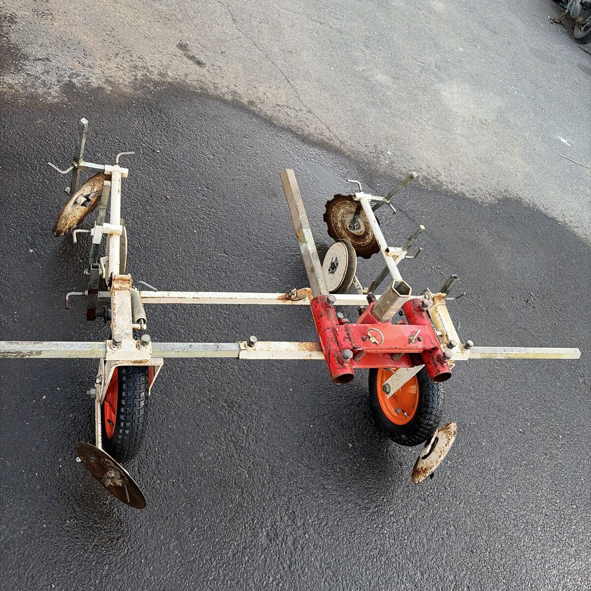 　ビニール張り機　マルチ　マルチャー　管理機　耕運機　高畝　中古品　送料相談　青森県十和田市