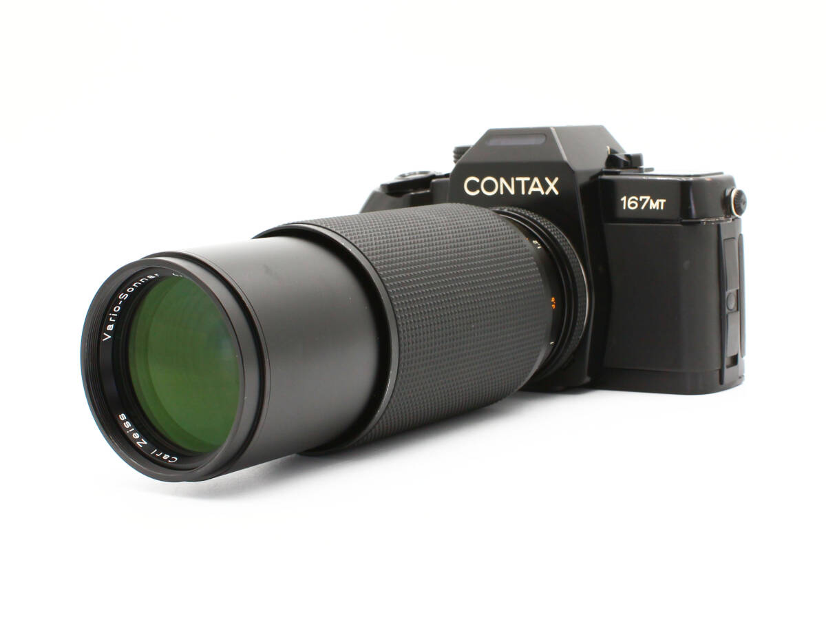 【極美品/動作品】CONTAX コンタックス 167MT Carl Zeiss MMJ Vario-Sonnar 80-200mm f/4 一眼レフフィルムカメラ マニュアルレンズ 106-16