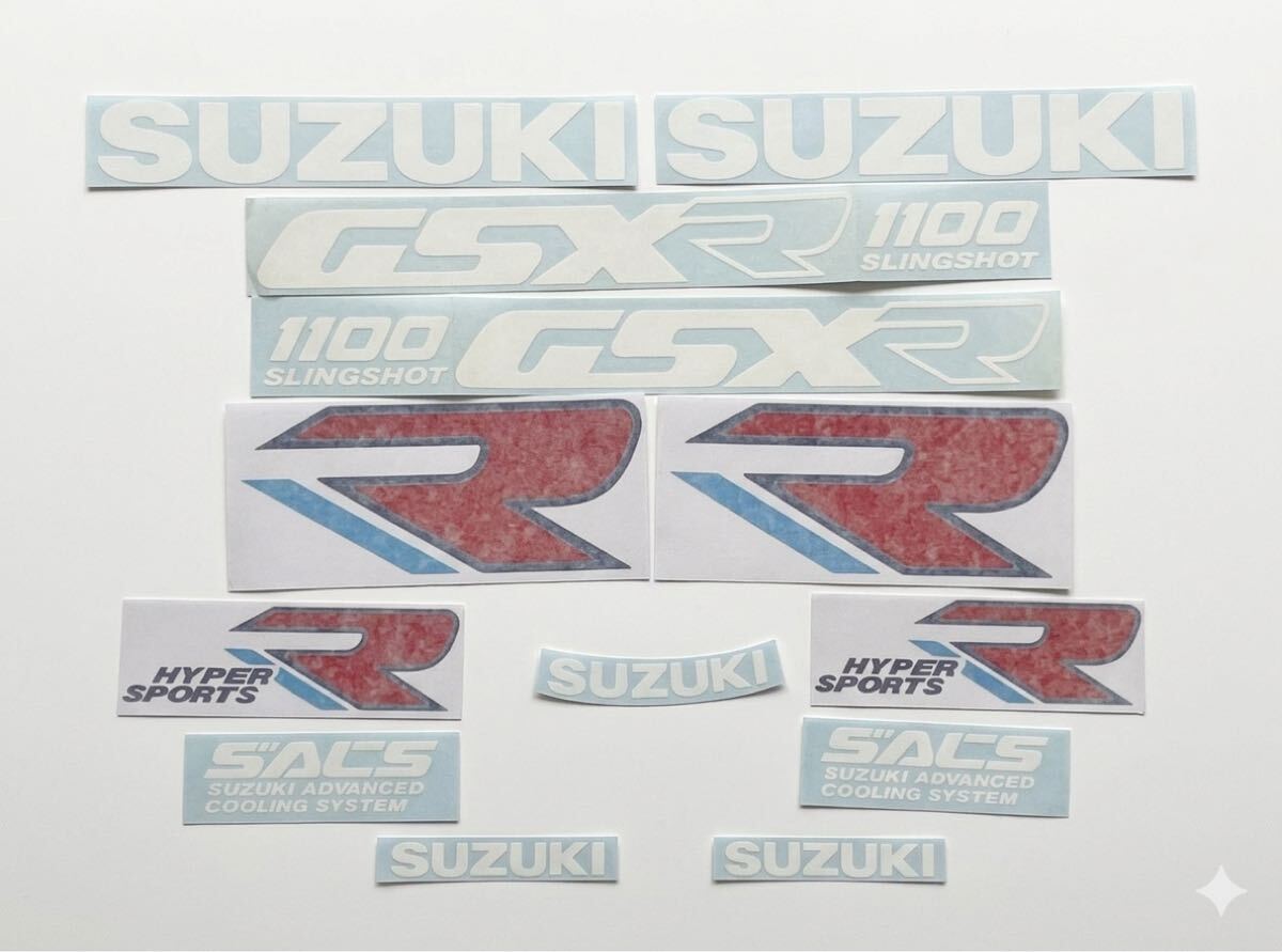 新品 即納 送料無料 GSX-R1100 K型デカールセット 油冷 GU74A カウル 外装 タンク デカール GAG gsx-r750 GV73A