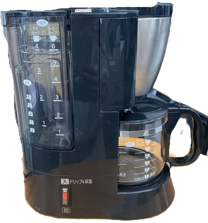 象印 ZOJIRUSHI コーヒーメーカー EC-AS60 珈琲通 ステンレスブラック 通電確認済
