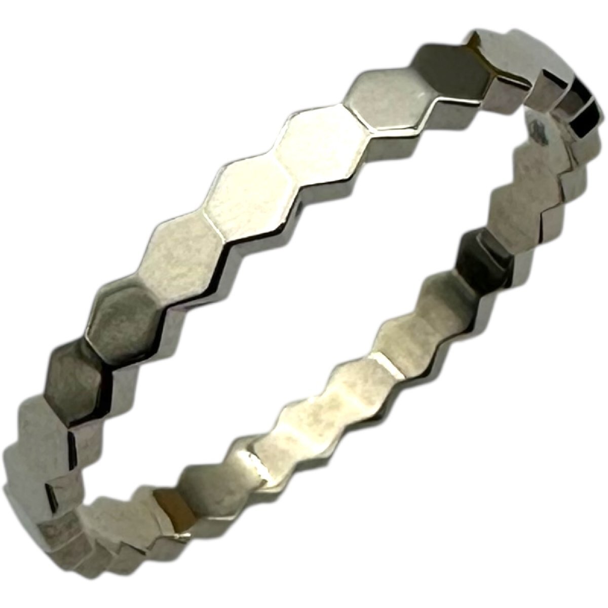 ショーメ CHAUMET ビードゥショーメリング ホワイトゴールド Au750 ジュエリー 中古