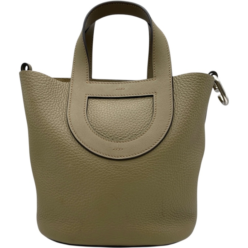 エルメス HERMES インザループ18 W刻 ベージュマルファ SV金具 トリヨン/スイフト ハンドバッグ レディース 中古