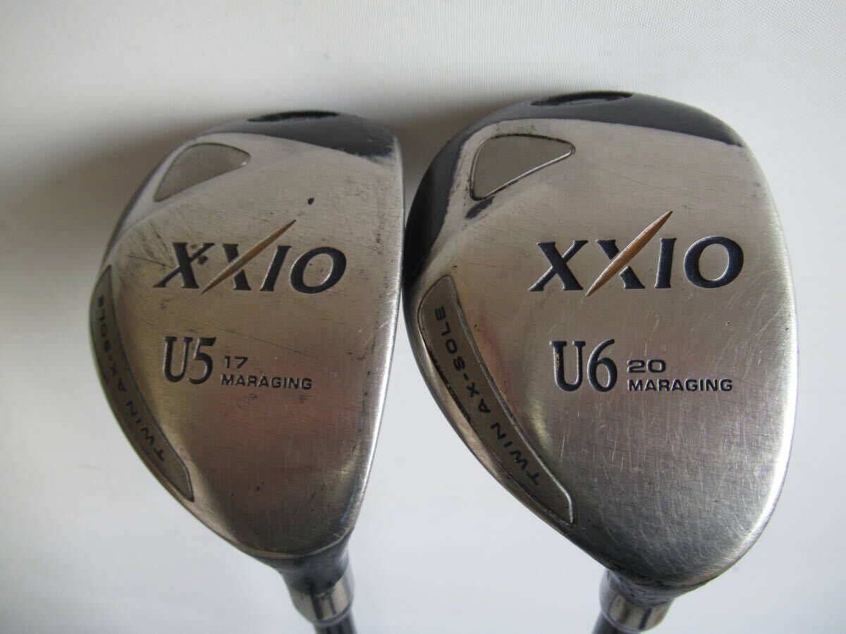 ★DUNLOP ダンロップ XXIO TWIN AX-SOLE ユーティリティ U5.U6 17° 20° 純正カーボンシャフト L967　★レア★激安★中古★　★