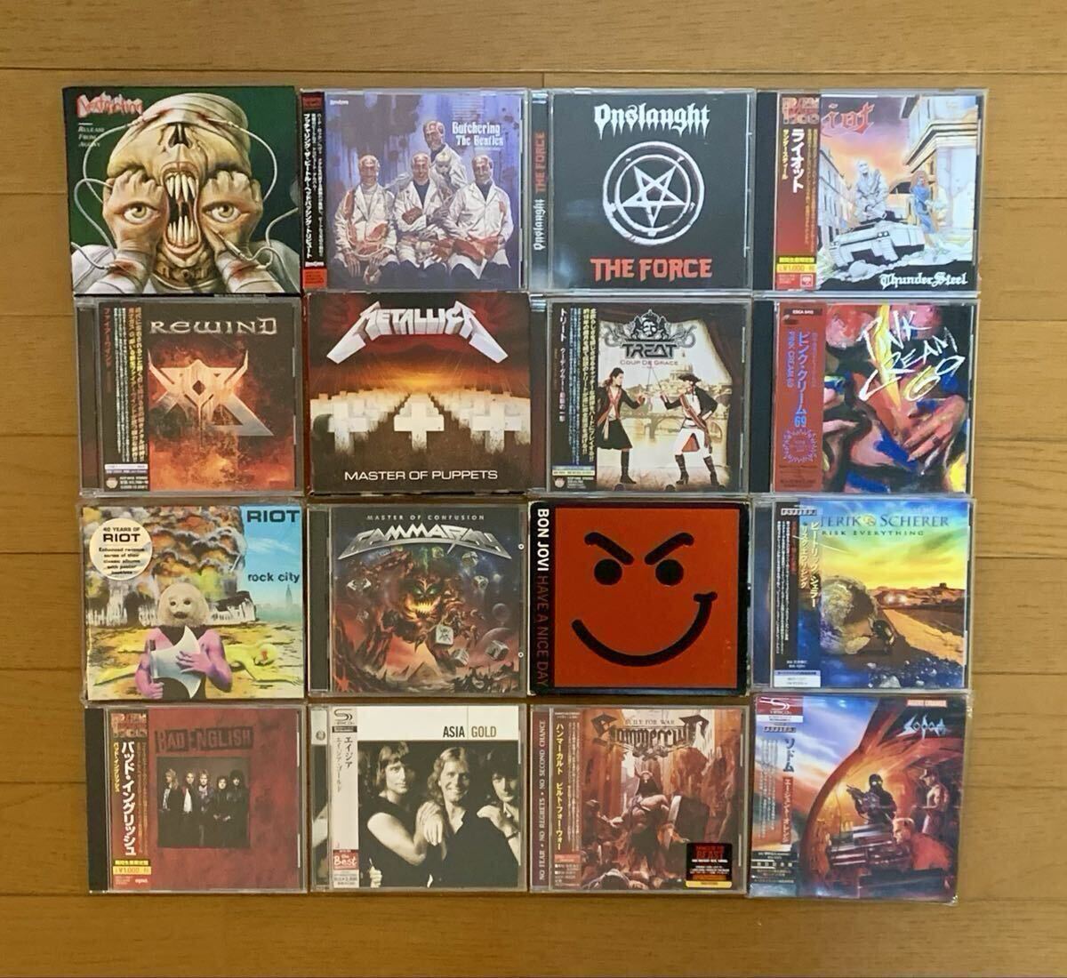 HR/HM CD 36枚セット METALLICA ONLSAUGHT RIOT 他 国内盤含む ハードロック ヘヴィメタル まとめ売り