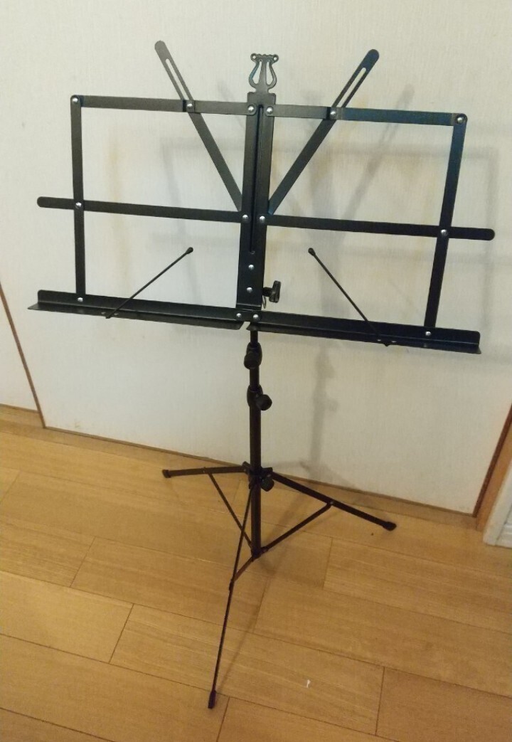【未使用】Barclay MUSIC STAND MS-200 【新品未使用】譜面台 ソフトケース付　折りたたみ式譜面台
