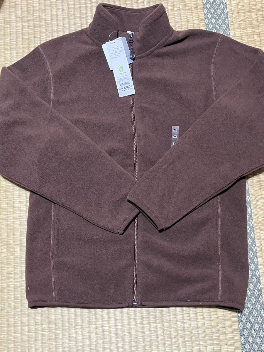 【新品未使用】イオン　トップバリュー フリースジャケット フリース 長袖 M ブラウン