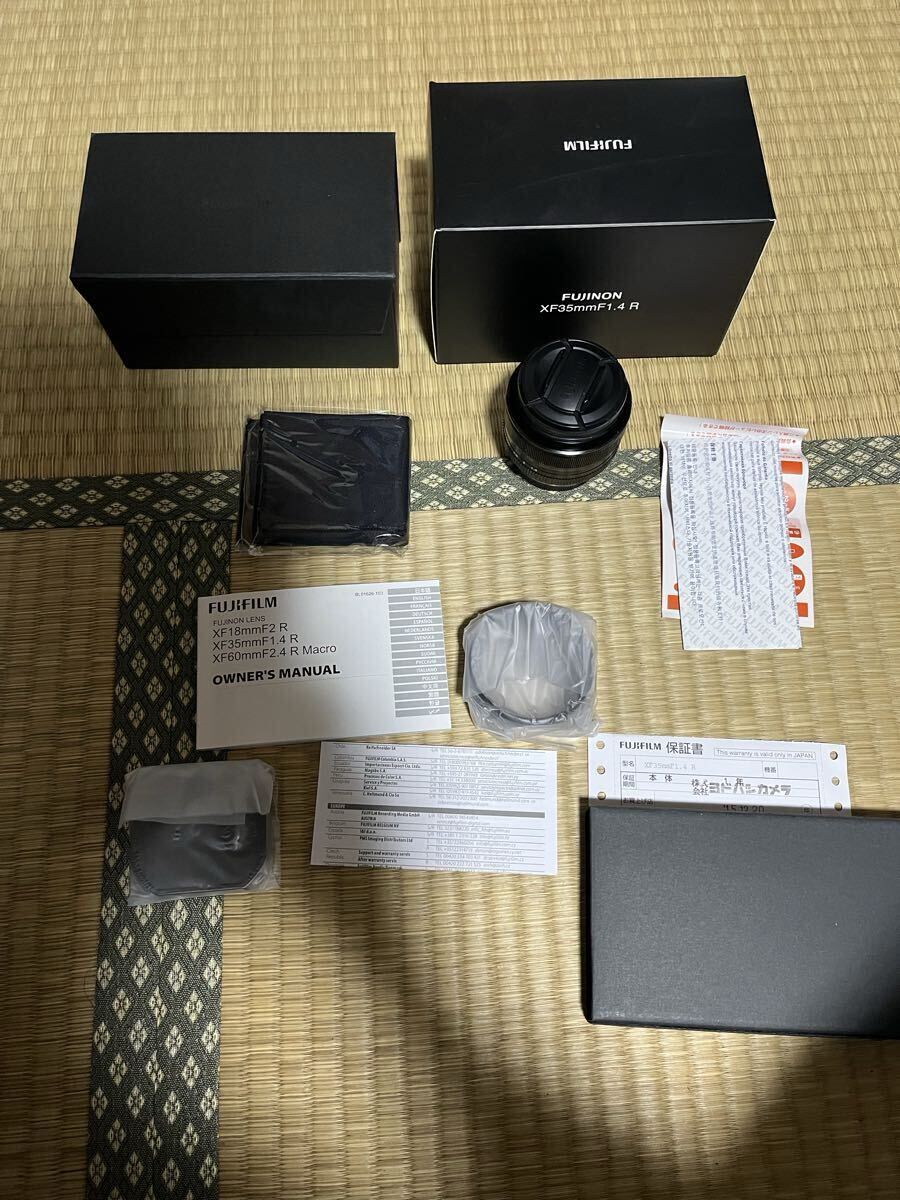 FUJIFILM 単焦点レンズ FUJINON XF35mm F1.4 R 富士フイルム　フィルター付き