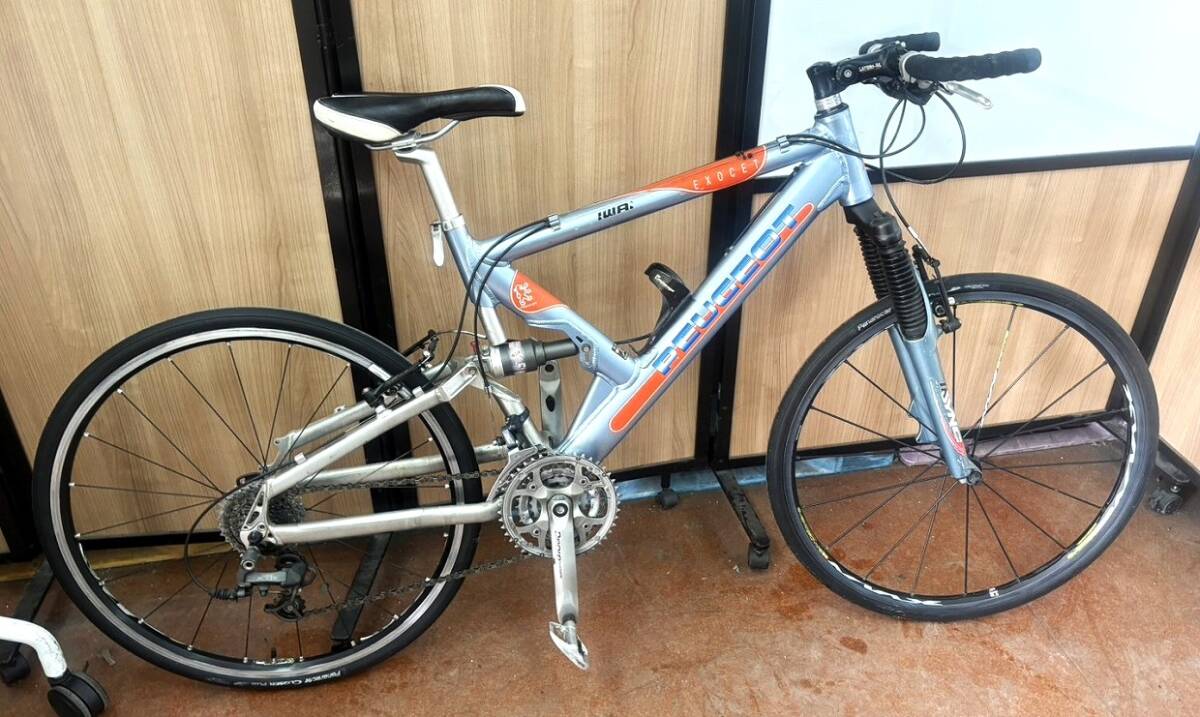 福岡　フランス　アルミフレーム　軽量　MTB ヴィンテージ PEUGEOT プジョー　AIRJET 3x9速　27段ギア　