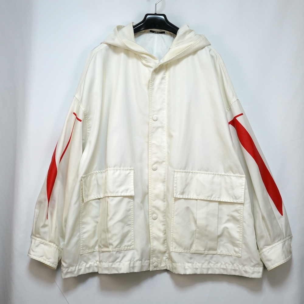 VALENTINO ヴァレンティノ VLTNロゴ ポリエステル ジャケット 50サイズ メンズ ホワイト WV3CJE507KL