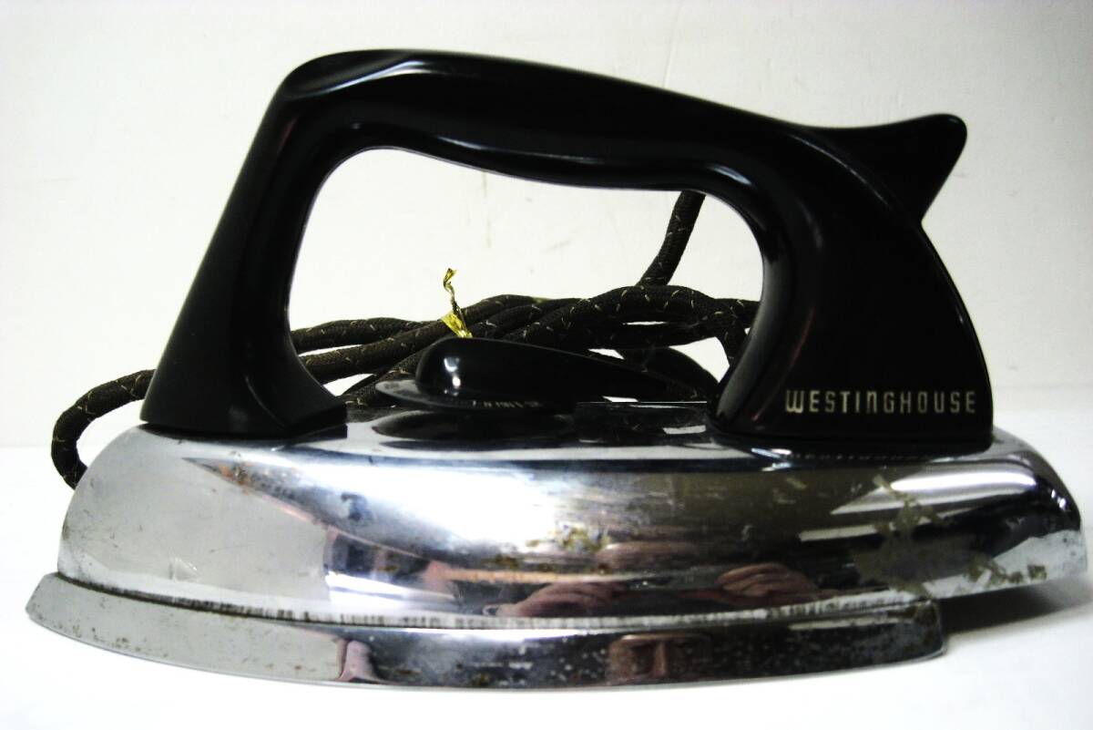 【東京 谷中 質屋おぢさん】1960年代アンティーク レトロ骨董品 アメリカ製ウエスティングハウス アイロン
