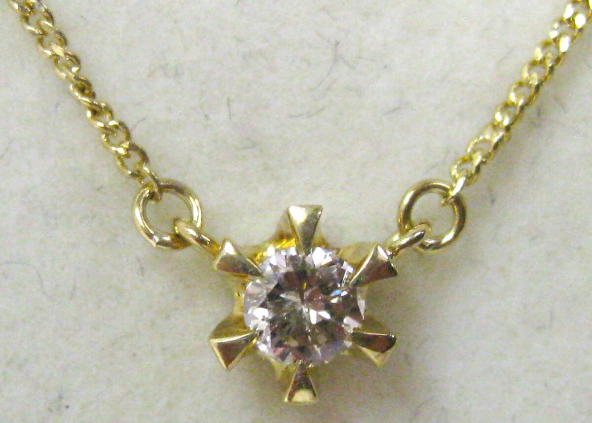 【東京 谷中 質屋おぢさん】美品 K18 18金 喜平 ネックレス ダイヤプチ 0.17ct 41cm