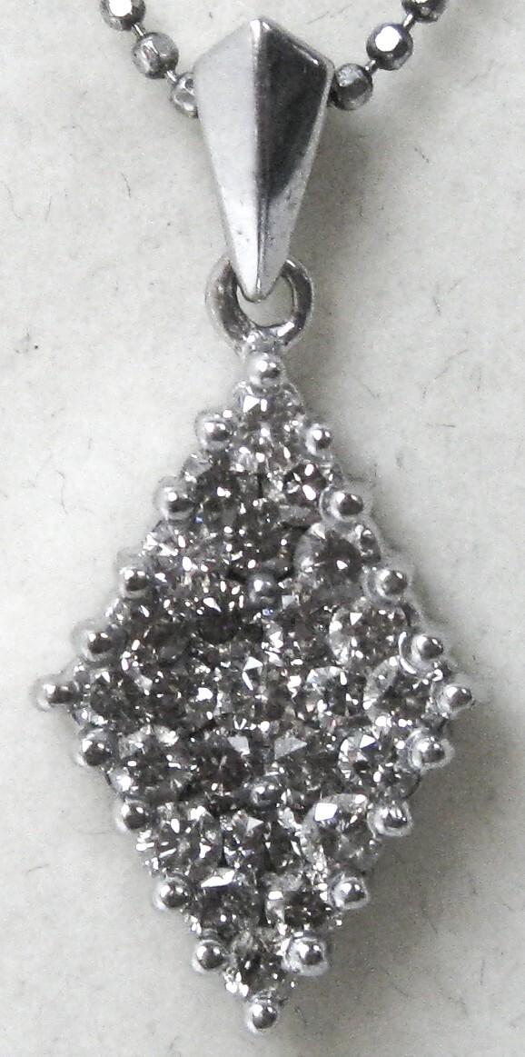【東京 谷中 質屋おぢさん】美品 K18WG 18金ホワイトゴールド パヴェダイヤ 1.00ct
