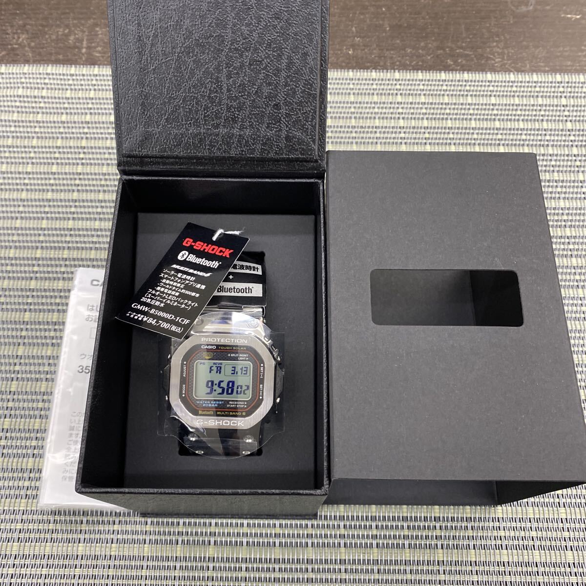 新品 カシオ G-SHOCK FULL METAL GMW-B5000D-1CJF ファーストカラー CASIO フルメタル Gショック タグ/保護シール付 初代ダイヤルカラー
