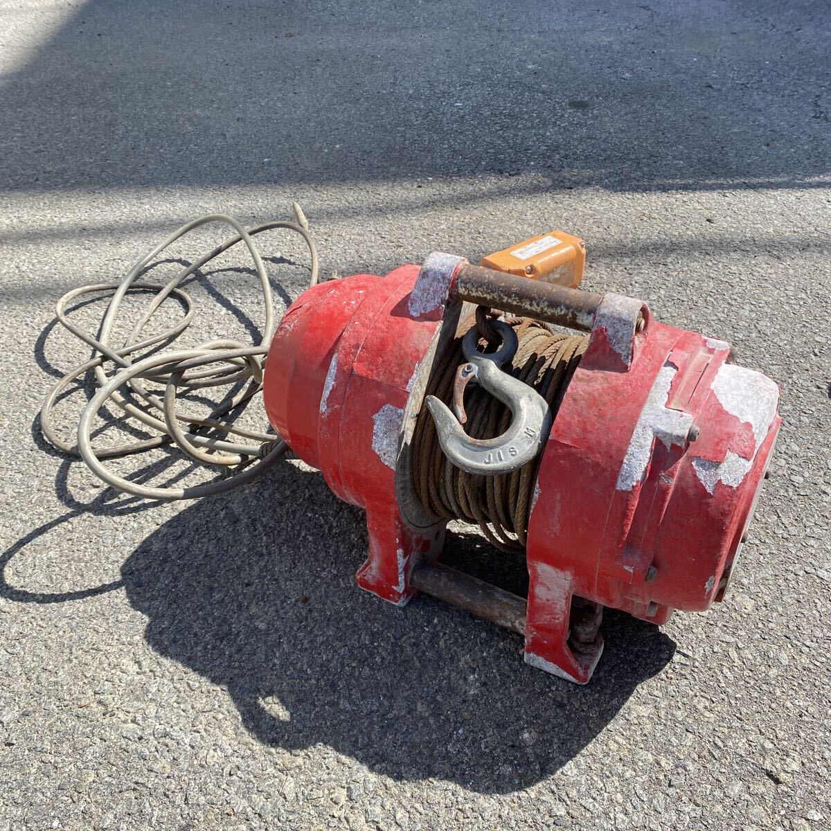 【中古品】 新ダイワ 電動ウインチ 100V マイティウインチ ウインチ SW151RB 150kg 動作確認済