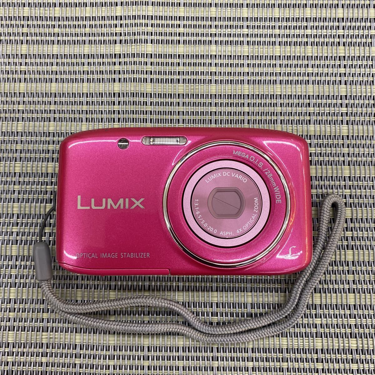 美品 Panasonic LUMIX コンパクトデジタルカメラ DMC-S2 パナソニック ルミックス デジカメ ピンク デジタルカメラ