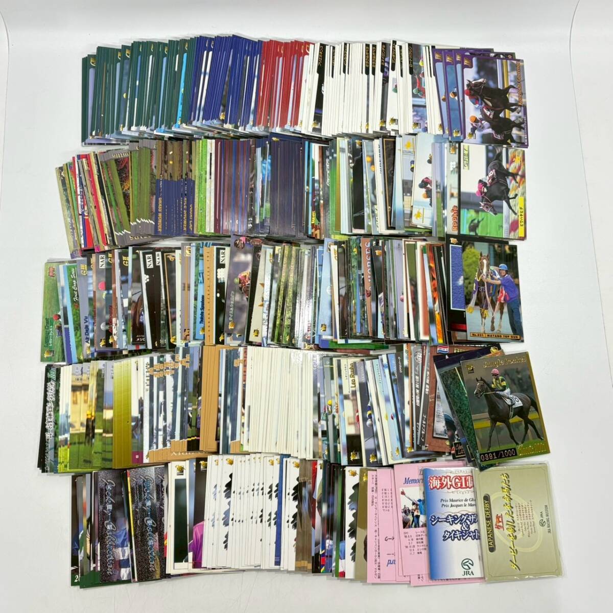 ★ 1円〜【大量まとめ売り】 競馬 トレーディングカード 644枚 ナリタブライアン スペシャルウィーク グラスワンダー 等 現状保管 K163826