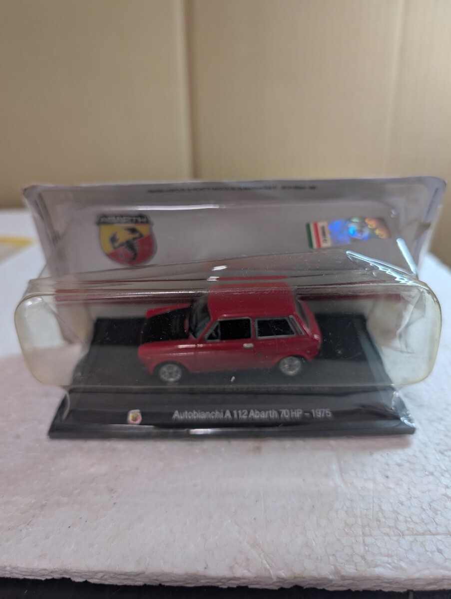 絶版ミニカー 1/43 Autobianchi A112 Abarth 70 HP 1975 hachette アウトビアンキ アバルト A112
