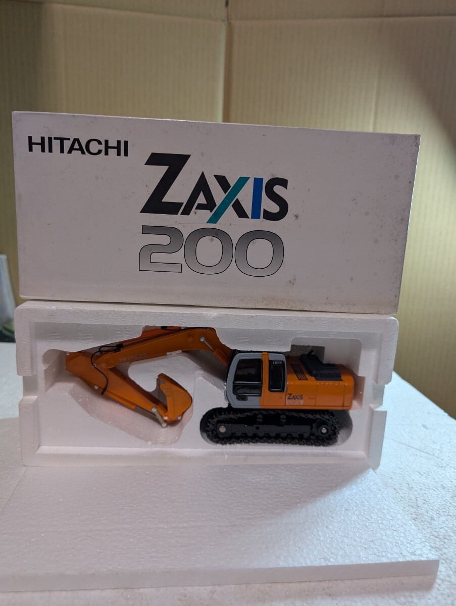  非売品重機ミニカー 1/40 HITACHI ZAXIS 200 ザクシス 日立建機 油圧ショベル ミニカー EXCAVATOR ショベルカー MADE IN JAPAN