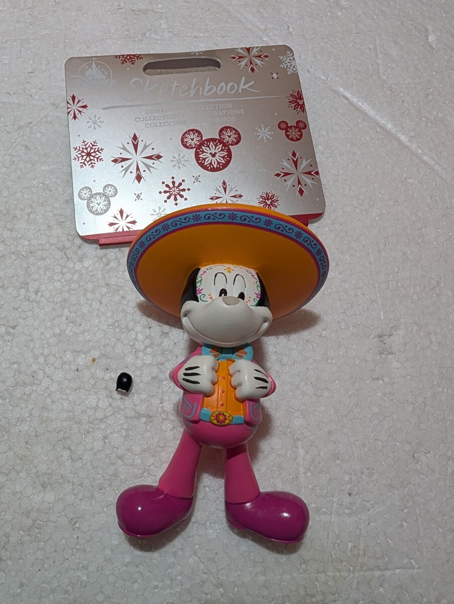 ディズニーパークス エプコット メキシコ ミッキーマウス スケッチブック クリスマスオーナメント タグ付き DISNEYSTORE MICKEYMOUSE 
