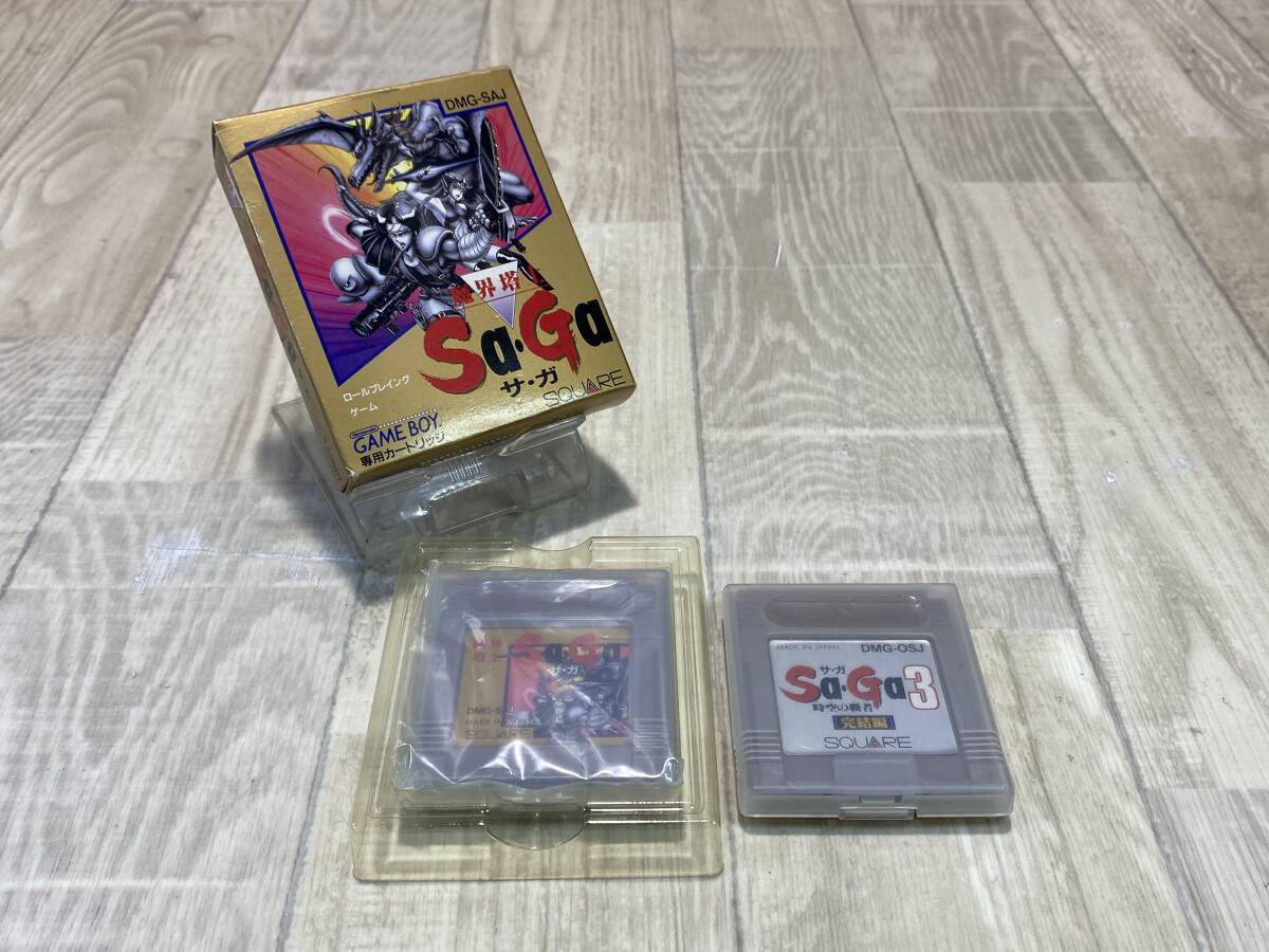 ☆SQUARE サ・ガ Sa・Ga 3 魔界塔士 時空の覇者 完結編 ロールプレイング ゲーム DMG-SAJ DMG-OSJ【 動作確認済/ 現状品 】 （PN6B-223）