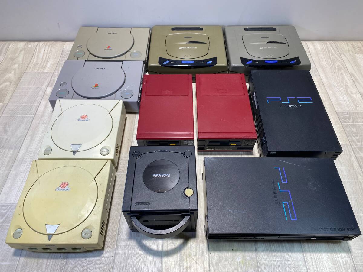 【☆】 Nintendo ゲーム プレステ PS ゲームキューブ セガサターン ドリームキャスト など 【 未確認/現状品 】 （PN6C-92）