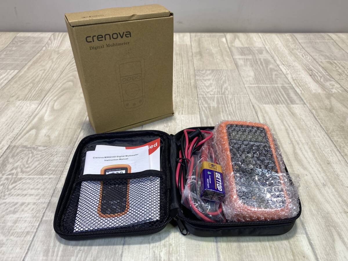 ☆Crenova DIGITAL MULTIMETER 電圧 電流 周波数 抵抗 導通測定テスター S71393 【 新品/現状品 】 （PN6C-169）