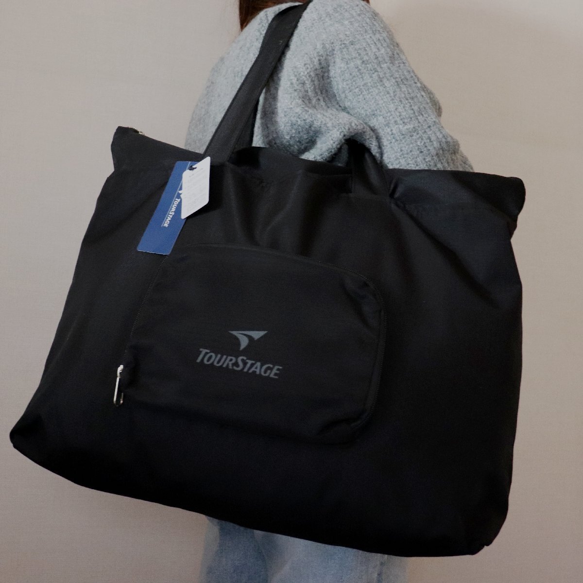 ★ブリヂストン ゴルフ GOLF ツアーステージ 新品 大容量 ポケッタブル トートバッグ 鞄 BAG かばん [2254027C2TS-17] 一 六★QWER★