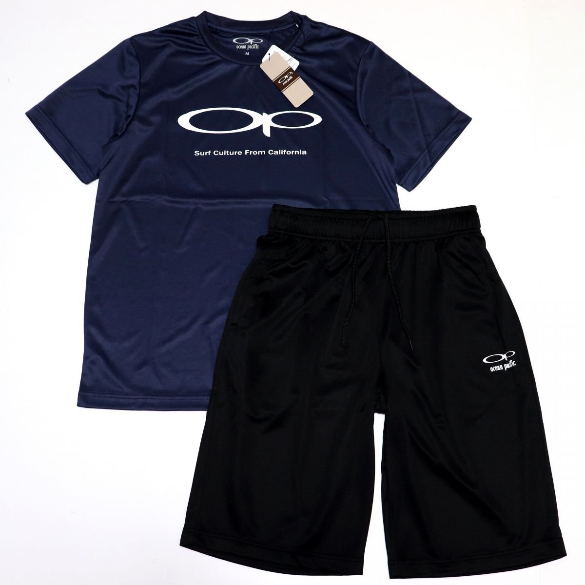 ★オーシャンパシフィック OCEAN PACIFIC OP 新品 メンズ 半袖 Tシャツ ハーフパンツ 上下セット SET [SETX0530HRA-67-M] 一 五 壱★QWER