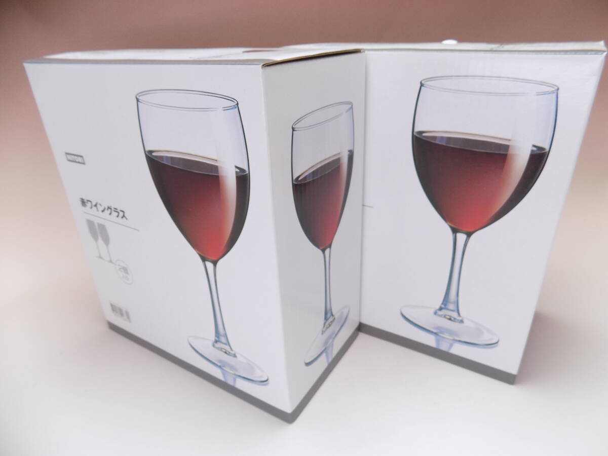 【未使用品C】☆ニトリ　赤ワイングラス　350ml　2019年製　4個セット☆　送料込　　
